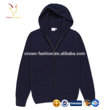 Cor sólida atacado homens hoodies De Lã cardigan camisola homens